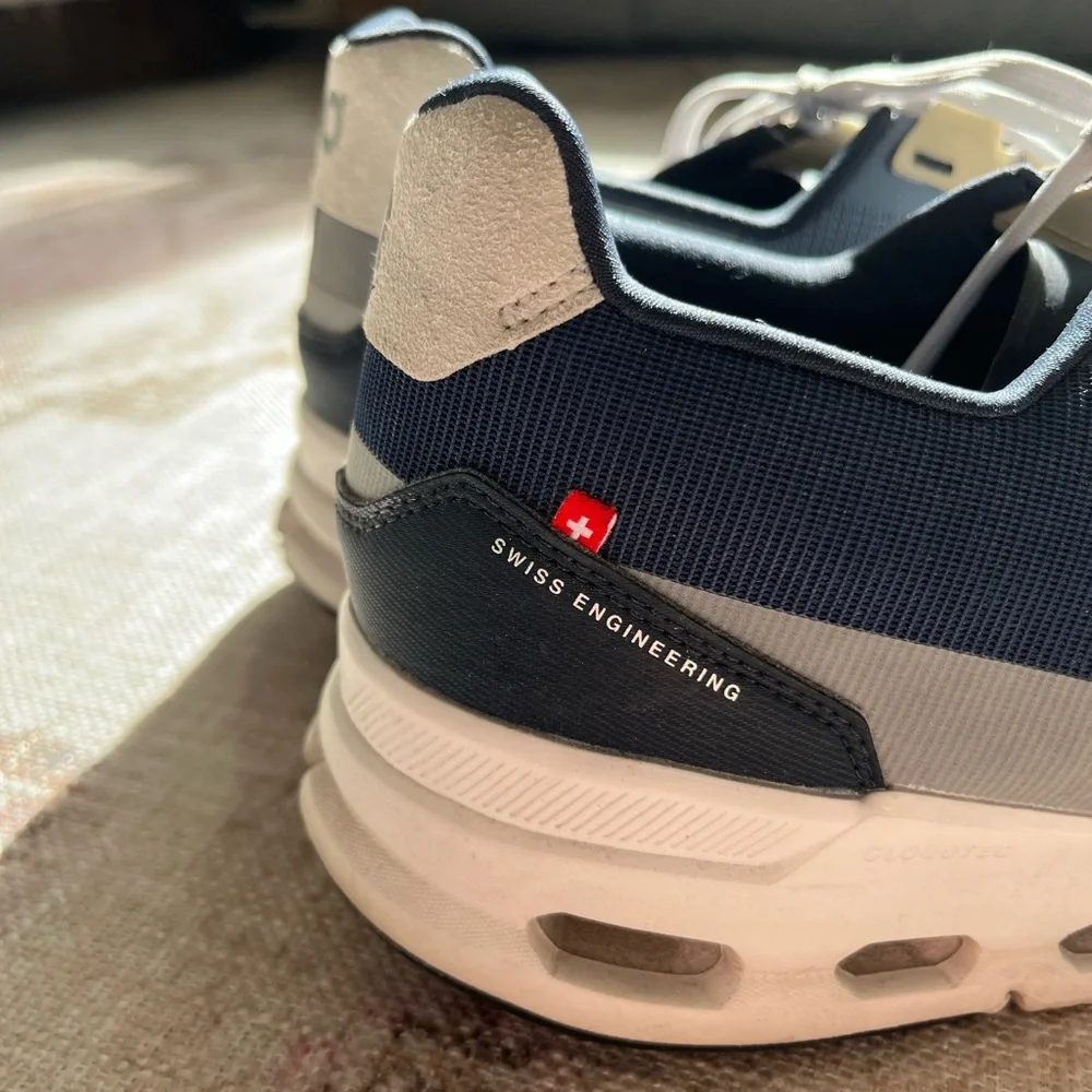 On Running Men’s Cloudswift Sneakers in Slate Blue and White